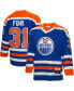 Men's Grant Fuhr Royal Edmonton Oilers 1986 Blue Line Player Jersey Синий, L - фото #1