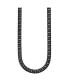 Polished Black IP-plated Double Curb Chain Necklace