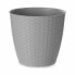 Plant pot Stefanplast Grey Plastic 24 x 22,3 x 24 cm (6 Units)