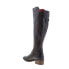 Bed Stu Kathleen F393027 Womens Black Leather Zipper Knee High Boots