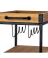 Фото #7 товара Industrial Rolling Bar Cart with Removable Serving Tray