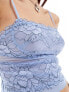 Фото #5 товара Free People lace overlay cropped cami bralet in astral blue