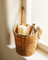 Round bamboo basket