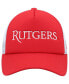 Фото #2 товара Men's Scarlet, White Rutgers Scarlet Knights Foam Trucker Snapback Hat