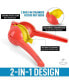 Фото #2 товара 1 Piece Metal 2-In-1 Lemon Lime Squeezer - Max Extraction Hand Juicer