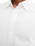 River Island long sleeved pique jersey shirt in white