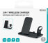 Фото #4 товара Deltaco 2-in-1 wireless charger 10 W 5 USB-A out 5 black