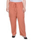 Plus Size Long Pull On Cargo Pants tawny orange, 1X - фото #1