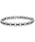 ფოტო #1 პროდუქტის Men's Black Diamond Link Bracelet (1 ct. t.w.) in Sterling Silver