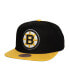 Фото #1 товара Men's Black Boston Bruins Core Team Ground 2.0 Snapback Hat