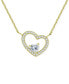 Фото #1 товара Giani Bernini cubic Zirconia Heart Pendant Necklace, 16", Created for Macy's