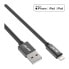 Фото #1 товара InLine Lightning USB Cable - for iPad - iPhone - iPod - black/alu - 1m MFi-Certified