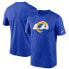 ფოტო #1 პროდუქტის Men's Royal Los Angeles Rams Logo Essential Legend Performance T-Shirt