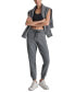 ფოტო #5 პროდუქტის DKNY Women's Embroidered Logo Cuff Jogger Pants