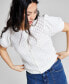 Фото #3 товара Women's Scalloped Button-Up Sweater, Created for Macy's