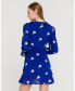 ფოტო #4 პროდუქტის Women's Embroidered Wrap Dress