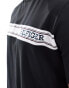 Tommy Hilfiger monotype stripe lounge t shirt in black