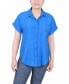 ფოტო #1 პროდუქტის Women's Short Extended Sleeve Blouse