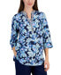 Фото #3 товара Women's 100% Linen Morning Bloom Tunic, Created for Macy's