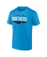Фото #3 товара Men's Blue Carolina Panthers Big and Tall Arc and Pill T-shirt