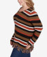 ფოტო #4 პროდუქტის Plus Size Spice It Up Printed Long Sleeve Sweater