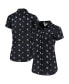 ფოტო #2 პროდუქტის Women's Navy New York Yankees Floral Button Up Shirt