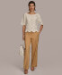 ფოტო #5 პროდუქტის Donna Karan Women's Crochet Cotton Sweater