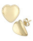 ფოტო #1 პროდუქტის Dapped Heart Stud Earrings Set in 14k Gold