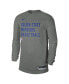 Men's and Women's Heather Gray Golden State Warriors 2023 Legend On-Court Practice long sleeve