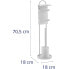Фото #6 товара Stojak uchwyt na papier toaletowy ze szczotką do wc - biały