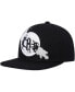 Фото #3 товара Men's Black Brooklyn Nets Paint by Numbers Snapback Hat