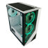LC-Power Gaming 803W - Midi Tower - PC - Black - White - ATX - micro ATX - Mini-ITX - Metal - Plastic - Tempered glass - Gaming