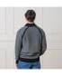 Фото #10 товара Men's Organic Half Zip Raglan Contrast Sweater