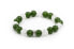 Фото #1 товара malaysian jade and crystal bead bracelet MINK84 / 17
