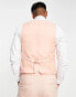 New Look slim waistcoat in pink