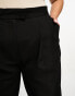 ASOS DESIGN Curve wide leg trouser in black 48 - фото #9