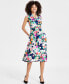Women's Sleeveless Floral Fit & Flare Dress
