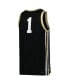 Men's #1 Black Vanderbilt Commodores Replica Basketball Jersey