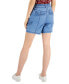 Women's Chambray Zig Zag Stitch Shorts, Created for Macy's