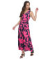 ფოტო #3 პროდუქტის Women's Sleeveless V-Neck Midi Dress