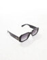 Фото #4 товара Quay Hyped Up square sunglasses in black - BLACK