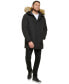 Фото #8 товара Men's Long Parka with Faux-Fur Lined Hood