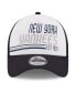 Men's White/Navy New York Yankees Stacked A-Frame Trucker 9Forty Adjustable Hat