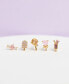 ფოტო #3 პროდუქტის Crystal Pink Candy Sweet Tooth Stud Earring Set