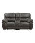 Фото #3 товара White Label Fleming 80" Double Reclining Love Seat with Center Console