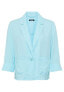 ფოტო #2 პროდუქტის Women's Linen Blend Cropped Blazer