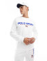 Фото #2 товара Polo Ralph Lauren Sport Capsule logo front sweatshirt in white