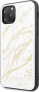 Guess Guess GUHCN58MGGWH iPhone 11 Pro biały/white hard case Glitter Marble Glass