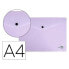 LIDERPAPEL Folder dossier brooch polypropylene DIN A4 opaque lavender 50 sheets