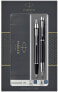 Фото #1 товара Parker 2093215 - Ballpoint pen + Fountain pen - Blue - Medium - 1 mm - Black,Silver - Brass